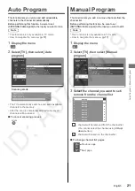 Preview for 21 page of Panasonic Viera TC-40D400C Owner'S Manual