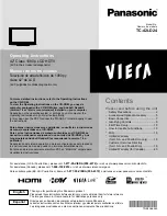 Panasonic VIERA TC-42LD24 Operating Instructions Manual preview