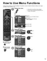 Preview for 13 page of Panasonic VIERA TC-42LD24 Operating Instructions Manual