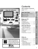 Предварительный просмотр 3 страницы Panasonic Viera TC-42PS14 Operating Instructions Manual