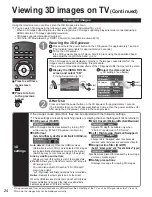 Preview for 24 page of Panasonic Viera TC-46PGT24 Operating Instructions Manual