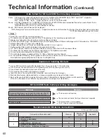 Preview for 60 page of Panasonic Viera TC-46PGT24 Operating Instructions Manual