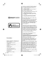 Предварительный просмотр 2 страницы Panasonic VIERA TC-49FX700 Operating Instructions Manual