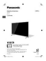 Panasonic Viera TC-49FX700C Operating Instructions Manual preview