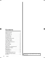 Предварительный просмотр 2 страницы Panasonic Viera TC-50A400U Owner'S Manual