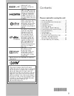 Preview for 3 page of Panasonic Viera TC-50PS64 Owner'S Manual