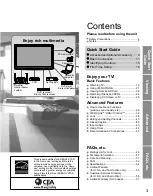 Preview for 3 page of Panasonic Viera TC-50PX14 Operating Instructions Manual