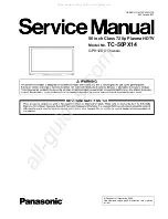 Panasonic Viera TC-50PX14 Service Manual preview