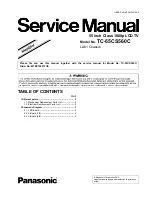 Panasonic Viera TC-55CS560C Service Manual preview