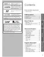 Предварительный просмотр 3 страницы Panasonic Viera TC-60PS34 Owner'S Manual