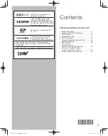 Предварительный просмотр 3 страницы Panasonic VIERA TC-60PU54 Owner'S Manual