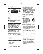 Предварительный просмотр 4 страницы Panasonic VIERA TC-65CX800U Owner'S Manual