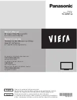 Preview for 1 page of Panasonic Viera TC-65PST34 Manual De Usuario