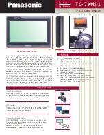 Предварительный просмотр 1 страницы Panasonic Viera TC-7WMS1 Brochure & Specs