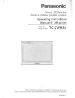 Panasonic Viera TC-7WMS1 Operating Instructions Manual предпросмотр