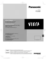 Panasonic VIERA TC-L3232C Owner'S Manual preview