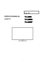 Предварительный просмотр 1 страницы Panasonic Viera TC-L39B6 Service Manual