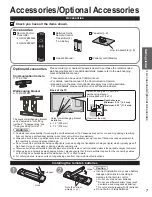 Preview for 7 page of Panasonic Viera TC-L42D30X Owner'S Manual