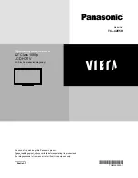 Panasonic Viera TC-L42E5H Operating Instructions Manual preview