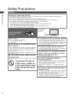 Предварительный просмотр 4 страницы Panasonic Viera TC-L42ET5W Operating Instructions Manual