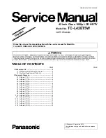 Panasonic Viera TC-L42ET5W Service Manual preview