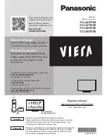 Preview for 1 page of Panasonic Viera TC-L42ET60 Quick Setup Manual