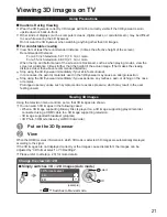 Preview for 21 page of Panasonic VIERA TC-L47WT60 Owner'S Manual