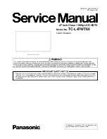 Panasonic VIERA TC-L47WT60 Service Manual preview