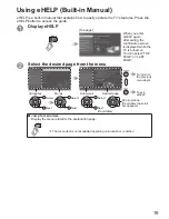 Предварительный просмотр 19 страницы Panasonic Viera TC-L65E60 Owner'S Manual