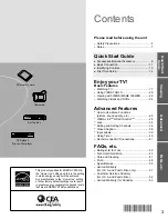 Preview for 3 page of Panasonic Viera TC-P42C2 Operating Instructions Manual