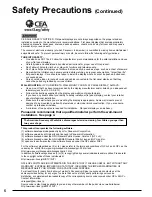 Preview for 6 page of Panasonic Viera TC-P42C2 Operating Instructions Manual