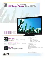 Preview for 1 page of Panasonic Viera TC-P42G15 Specifications