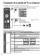 Предварительный просмотр 34 страницы Panasonic Viera TC-P42GT25 Manual De Instrucciones