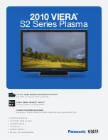 Preview for 1 page of Panasonic Viera TC-P42S2 Specifications