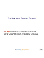 Предварительный просмотр 8 страницы Panasonic Viera TC-P42X1 Revised Troubleshooting Handbook