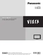 Panasonic Viera TC-P42X3M Owner'S Manual preview