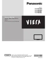 Panasonic Viera TC-P42X60H Owner'S Manual preview