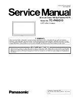 Panasonic Viera TC-P46G10 Service Manual preview