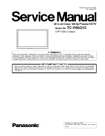 Предварительный просмотр 1 страницы Panasonic Viera TC-P46G15 Service Manual