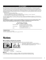 Preview for 7 page of Panasonic VIERA TC-P50G20 Operating Instructions Manual