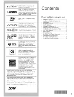 Предварительный просмотр 3 страницы Panasonic Viera TC-P50ST50 Owner'S Manual