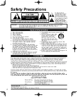 Preview for 4 page of Panasonic Viera TC-P50V10 Quick Start Manual