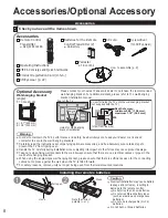 Preview for 8 page of Panasonic Viera TC-P50VT20 Operating Instructions Manual