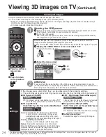 Preview for 24 page of Panasonic Viera TC-P50VT20 Operating Instructions Manual