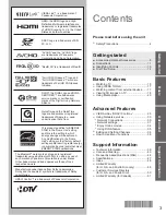 Предварительный просмотр 3 страницы Panasonic VIERA TC-P50XT50 Owner'S Manual