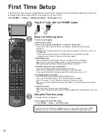 Предварительный просмотр 14 страницы Panasonic VIERA TC-P50XT50 Owner'S Manual