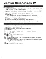 Предварительный просмотр 18 страницы Panasonic VIERA TC-P50XT50 Owner'S Manual