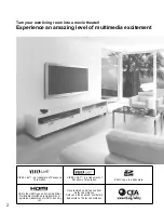 Preview for 2 page of Panasonic Viera TC-P54Z1 Quick Start Manual