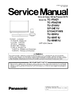 Panasonic Viera TC-P54Z1 Service Manual preview