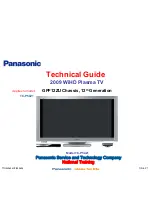 Preview for 1 page of Panasonic Viera TC-P54Z1 Technical Manual